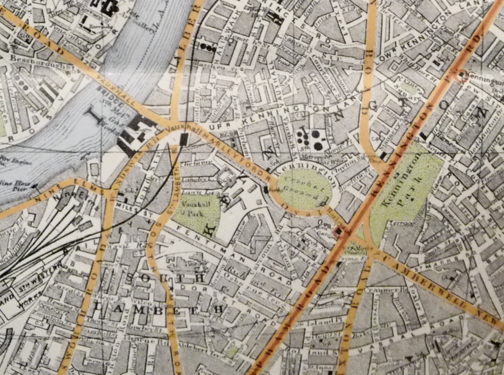 Vauxhall Oval Kennington Old Maps